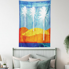 Tropic Beach Palms Tapestry
