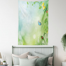Spring Flowers Sunny Tapestry
