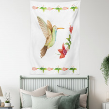 Hummingbird Artwork Tapestry