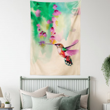 Colibri and Flowers Tapestry