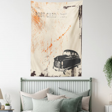 Old Fashioned Car Art Tapestry