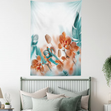 Orchids Blossoms Floral Tapestry