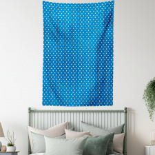 Polka Dots Navy Boys Tapestry