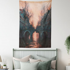 Amsterdam Vintage Bridge Tapestry