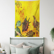 Seashells Animal Grunge Tapestry