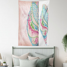 Seashells Ornate Vivid Tapestry