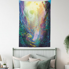 Coral Reef Aquarium Art Tapestry