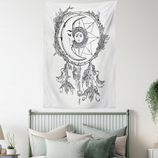 Dreamcatcher Moon Tapestry