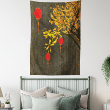 Autumn Tree Vintage Tapestry