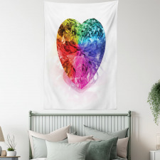 Love Heart Romance Tapestry