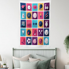 Bowling Collage Tapestry