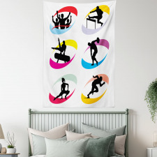 Sport Games Jogging Tapestry