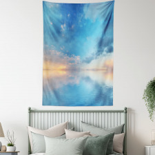 Ocean Horizon Clouds Sky Tapestry