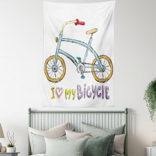 Bicycle Kids Love Words Tapestry