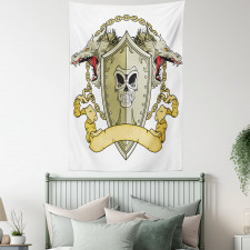 Shield Dragon Medieval Tapestry