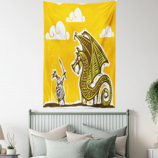 Knight with Dragon Tapestry