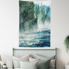 River Trees Nature Tapestry