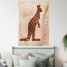 Kangaroo with Dots Tapestry