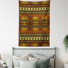 Geometric Indigenous Art Tapestry