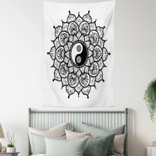 Retro Floral Art Tapestry