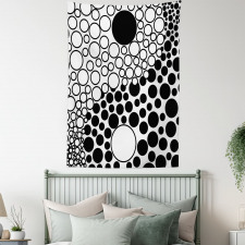 Abstract Retro Dots Tapestry