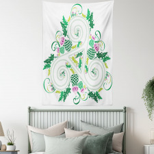 Celtic Curved Lines Art Tapestry
