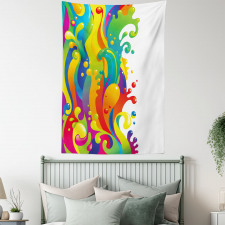 Rainbow Splash Tapestry
