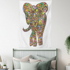Boho Elephant Art Tapestry