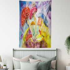 Watercolor Forest Tapestry