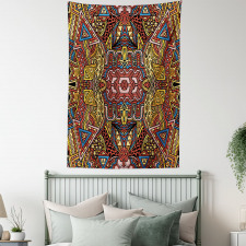 Retro Funky Doodle Tapestry
