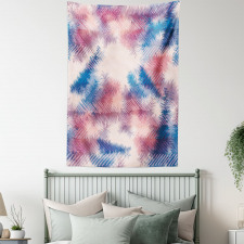 Boho Dye Feathers Tapestry