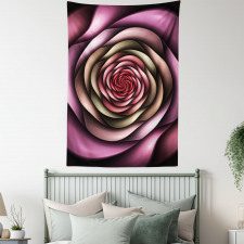 Rose Petals Modern Art Tapestry