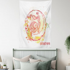 Yoga Chakra Drawn Tapestry