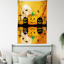 Scary Pumpkin Tapestry