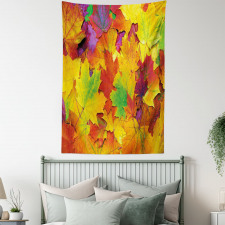 Colorful Maple Leaves Tapestry