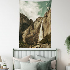 Waterfall Yosemite Park Tapestry