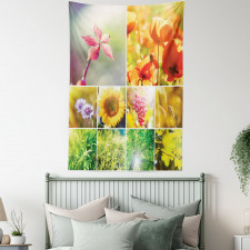 Flower Countryside View Tapestry