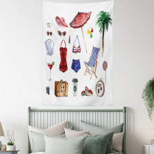 Female Summer Fashion Tapestry