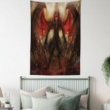 Devil Wings Flame Tapestry