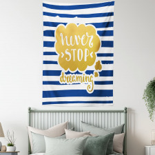 Maritime Vintage Navy Tapestry