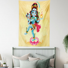 Cartoon Eastern Figure Tapestry