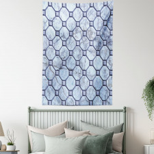 Retro Marble Mosaic Tapestry