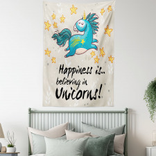 Words Happiness Kids Tapestry