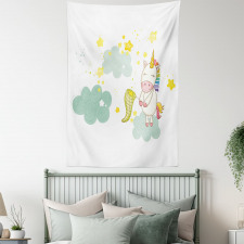 Unicorn Fairies Print Tapestry
