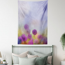 Onion Flowers Pastel Tapestry