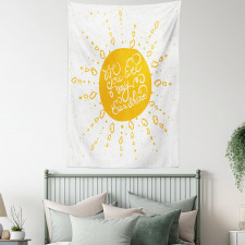 Heart Shaped Sunbeams Tapestry