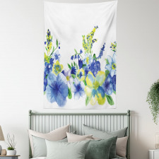 Watercolor Flower Tapestry