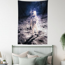 Moon Surface Journey Tapestry