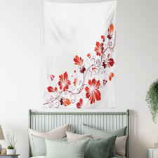 Floral Petal Ornaments Tapestry