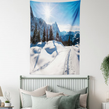 Mountain Pine Trees Tapestry